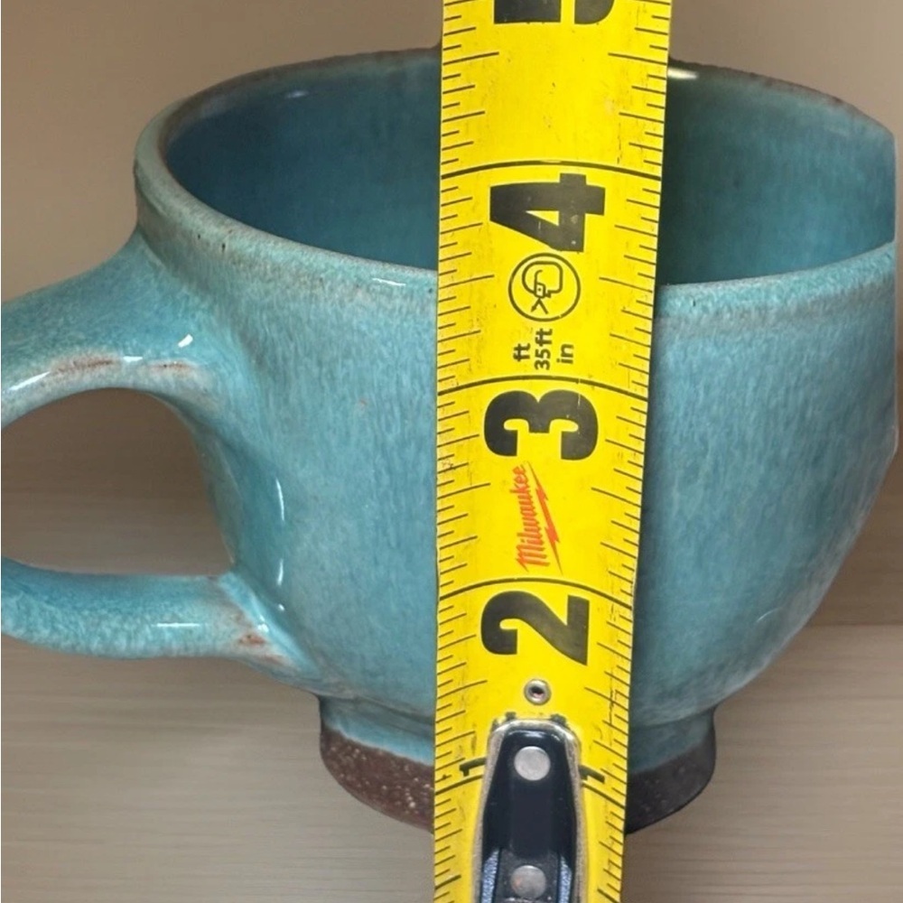 Elegant Teal Ceramic Mug - Picture 6 of 7